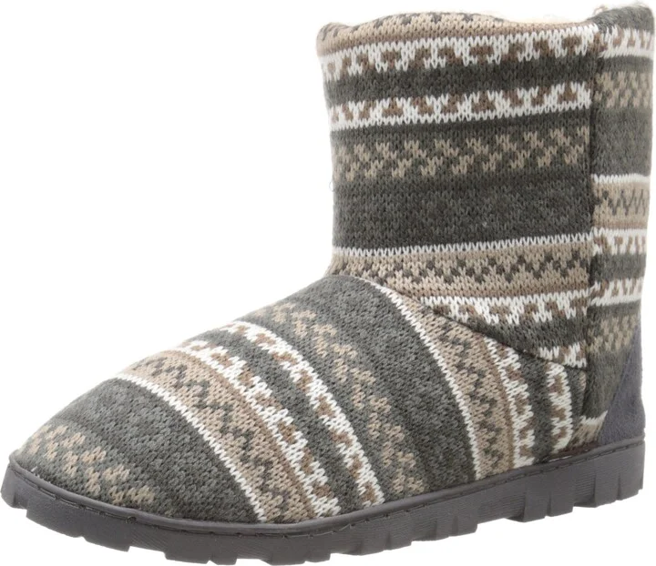 MUK LUKS Women's Short Lug Boot Promo-Neutral Slipper