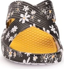 Muk Luks Women's Spa Day Sandal, Black Floral, L (9-10) - Image 2