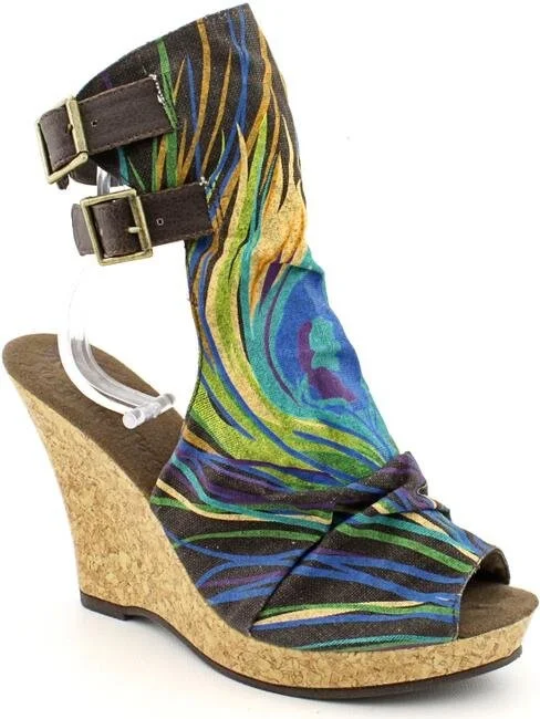 MUK LUKS Women's Sun Luk Multi Wedge Sandal