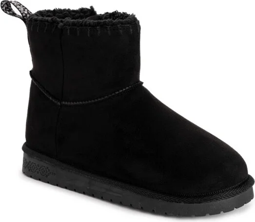 MUK LUKS Women's Tatum Boots, Blackout, 8W