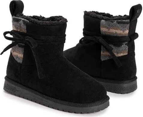 MUK LUKS Women's Teenie Boot, Black, - Image 2