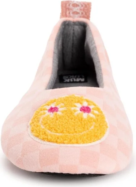 Muk Luks Women's Travel Ballerina Slipper with Patch - Image 2