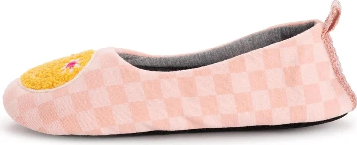 Muk Luks Women's Travel Ballerina Slipper with Patch - Image 6