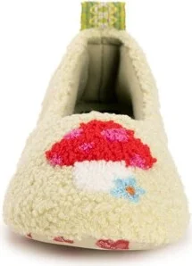 Muk Luks Women's Travel Ballerina Slipper with Patch, Lime Mushroom, L (9-10) - Image 2