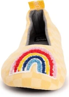 Muk Luks Women's Travel Ballerina Slipper with Patch, Lime Mushroom, L (9-10) - Image 4