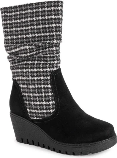 houndstooth black