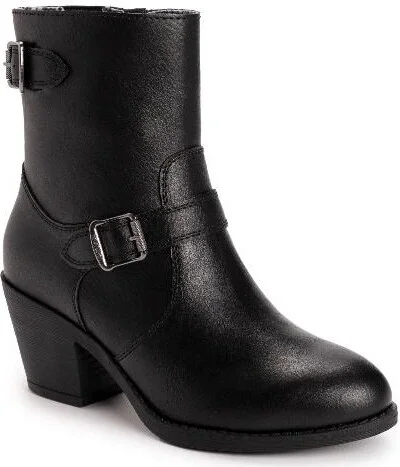 MUK LUKS Women's Yellowstone Yeats Boot, Black,