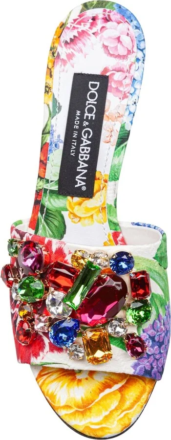 Mule In Brocade With Applied Stones - Image 3