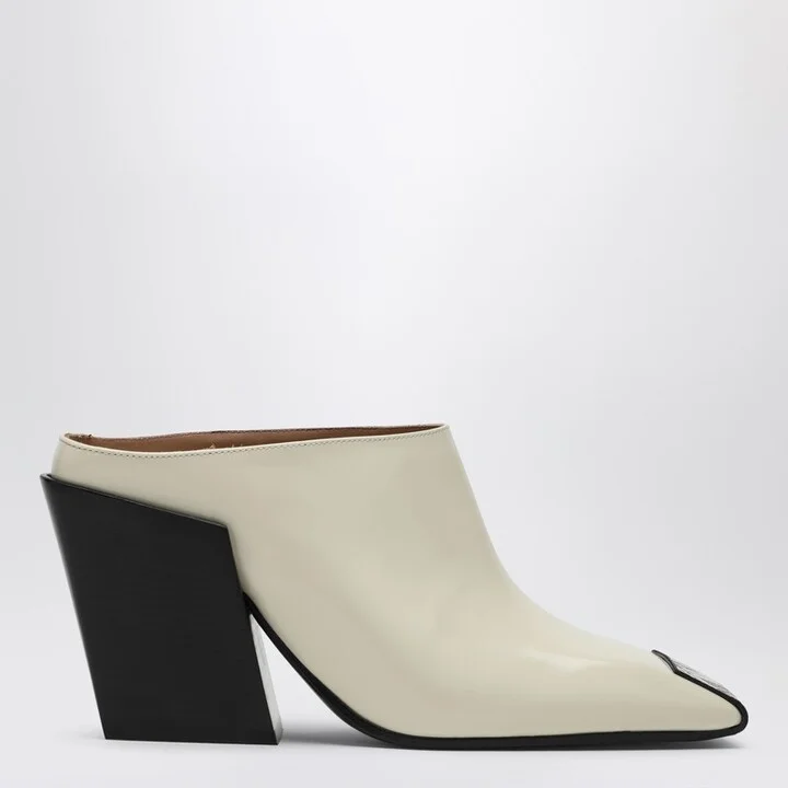 Mule Ventura with python effect leather tip
