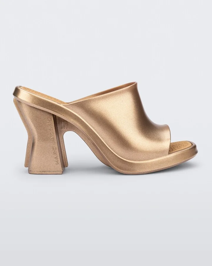 Mule X Marc Jacobs Mule Style Sandal - Gold, Beige - Image 4