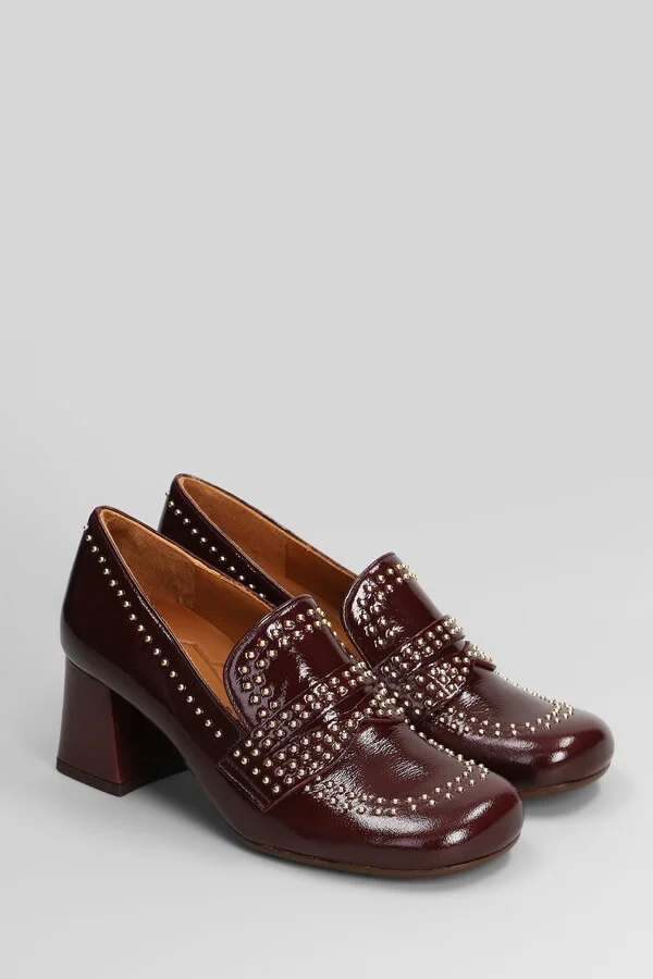 Muleah Pumps In Bordeaux Leather - Image 2