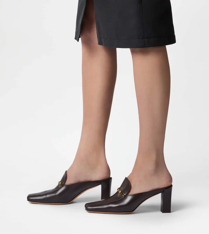 Mules in Leather - Image 6