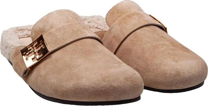 Mules Mellow In Shearling Color Taupe - Image 2