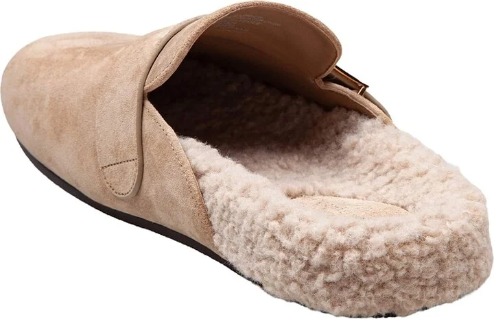 Mules Mellow In Shearling Color Taupe - Image 4