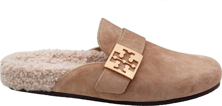 Mules Mellow In Shearling Color Taupe