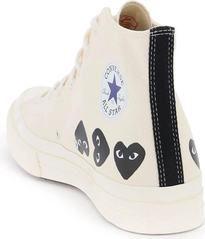 Multi Heart Converse X Comme Des Gar S Play Hi-top Sneakers - Image 3