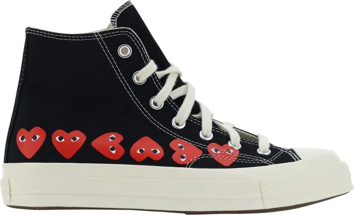 Multi Heart High Sneakers