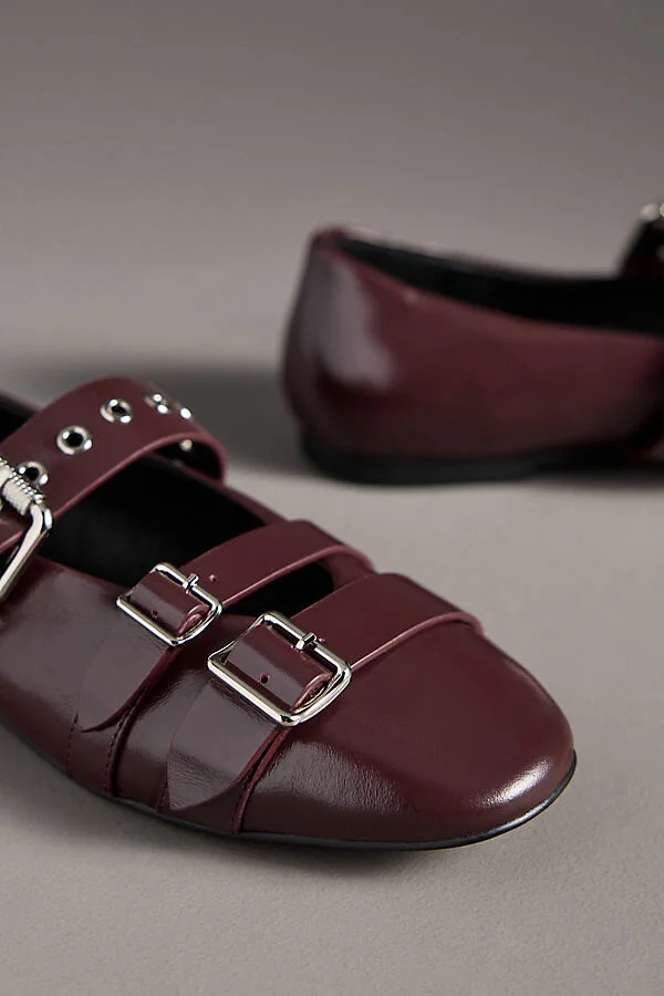 Multi Moto Ballet Flats - Image 3