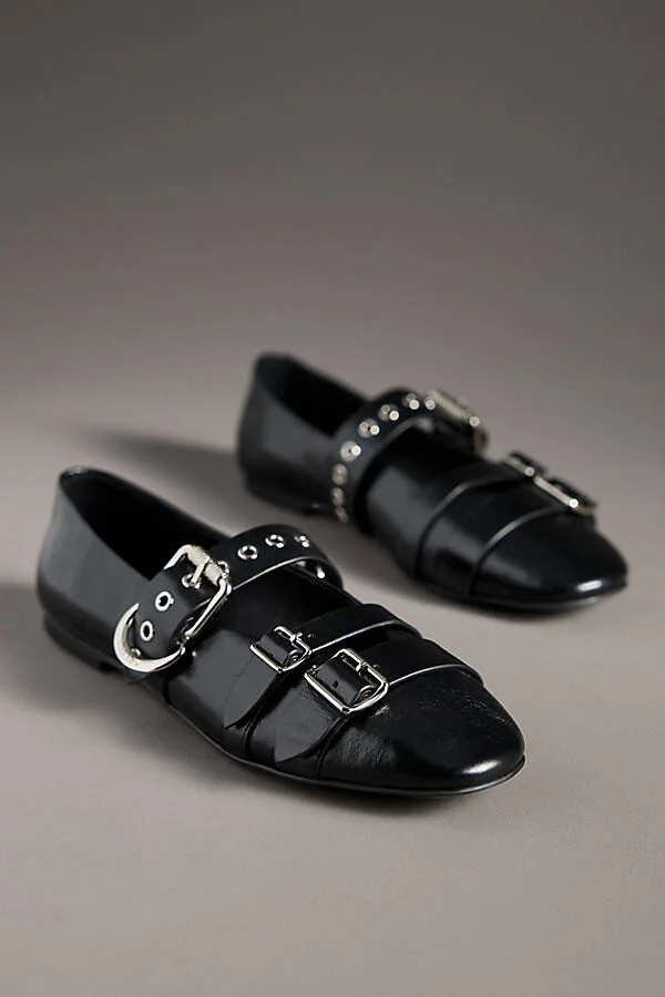 Multi Moto Ballet Flats - Image 2