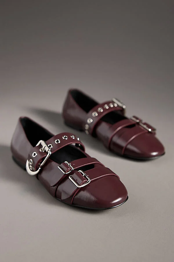Multi Moto Ballet Flats