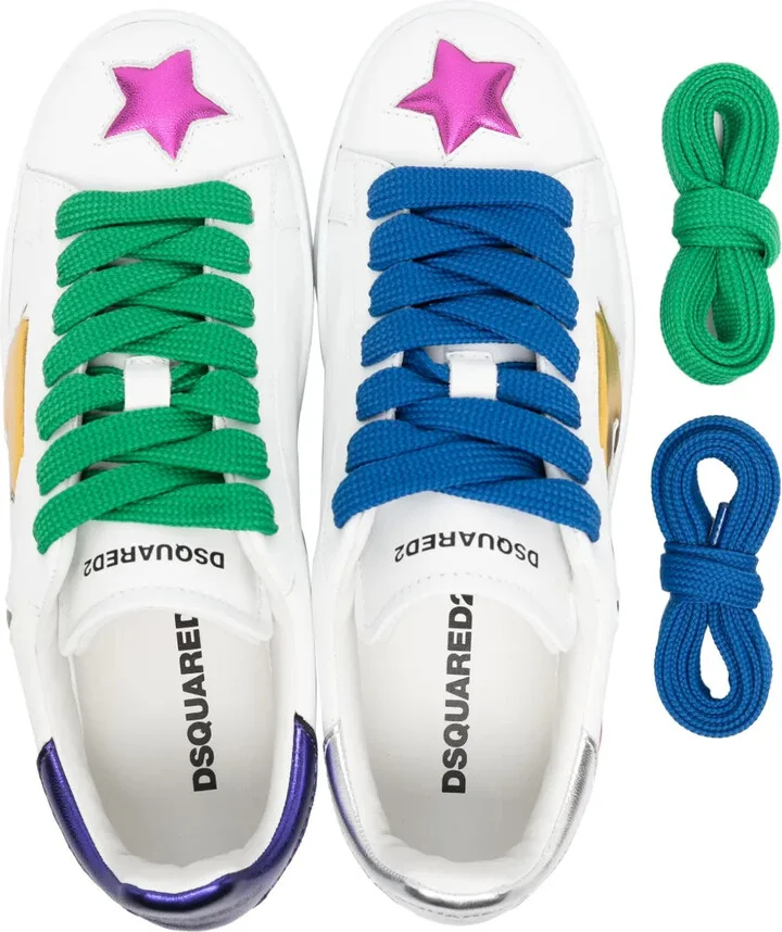 Multi-Panel Lace-Up Sneakers - Image 4