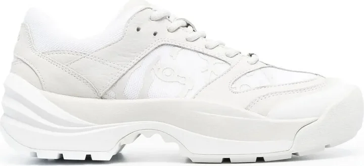 Multi-Panel Lace-Up Sneakers
