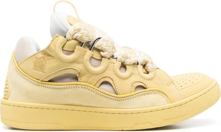 Multi-Panel Lace-Up Sneakers