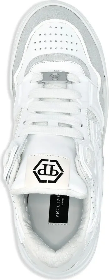 Multi-Panel Leather Sneakers - Image 3
