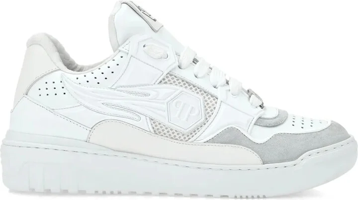 Multi-Panel Leather Sneakers