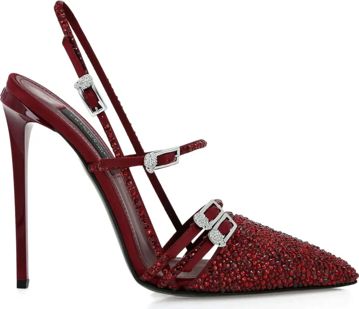 Multi-Strap High-Heel Pumps