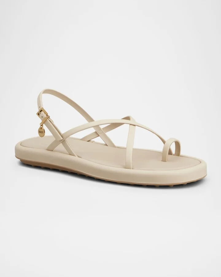 Multi-Strap Leather Toe-Loop Sandals - Image 3