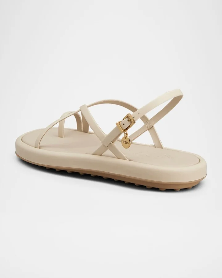 Multi-Strap Leather Toe-Loop Sandals - Image 4