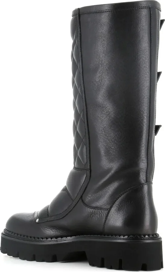 Multi-Way Strap Quilted Leather Boots - Image 3