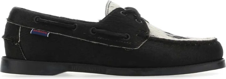 Multicolor Calf Hair Docksides Portland Raw Loafers
