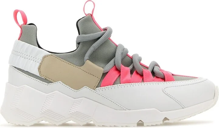 Multicolor canvas and leather Trek Comet sneakers