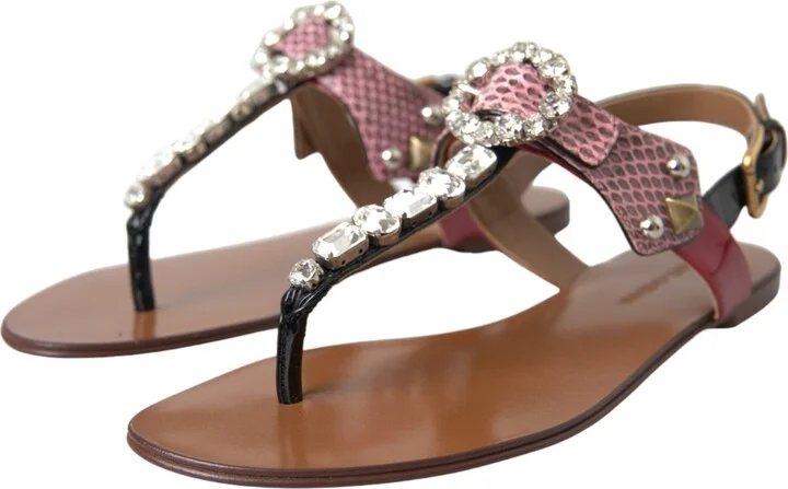 Multicolor Crystal Sandals Flip Flops Women's Shoes - Image 3