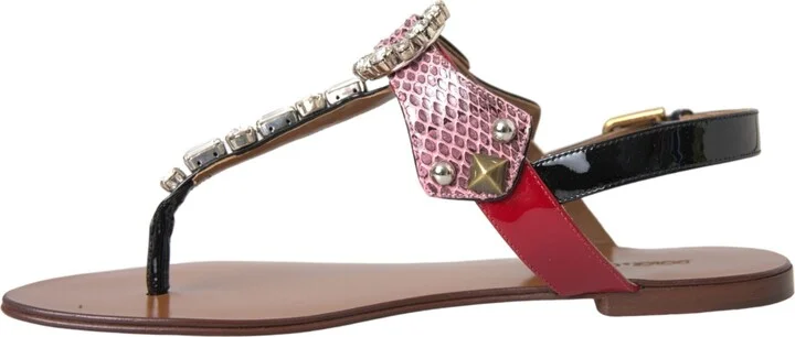 Multicolor Crystal Sandals Flip Flops Women's Shoes - Image 5