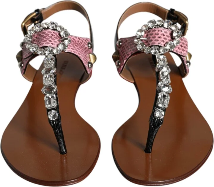 Multicolor Crystal Sandals Flip Flops Women's Shoes - Image 2