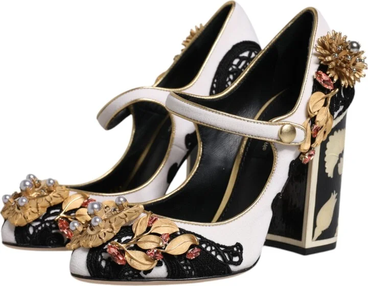 Multicolor Embellished Heels Pumps Women's Shoes - Image 4