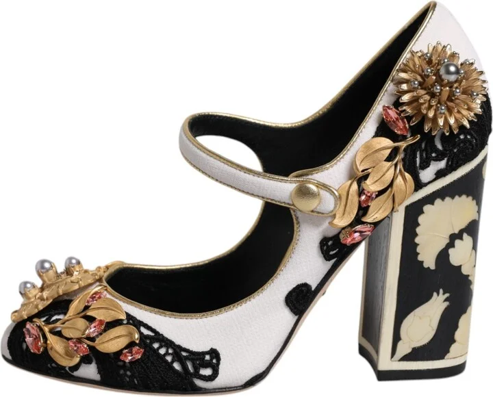 Multicolor Embellished Heels Pumps Women's Shoes - Image 6