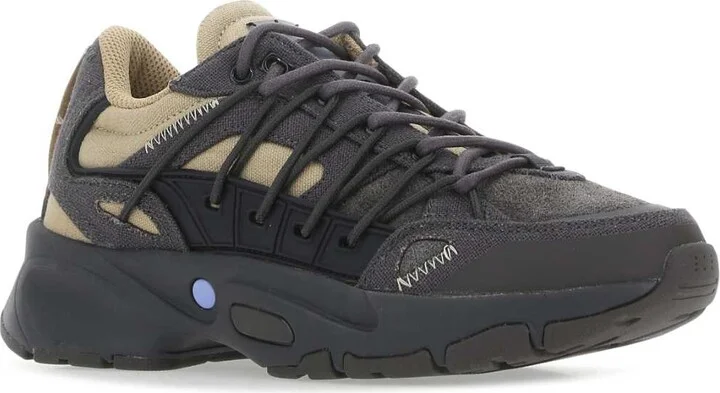 Multicolor Fabric And Suede Aratana Sneakers - Image 2