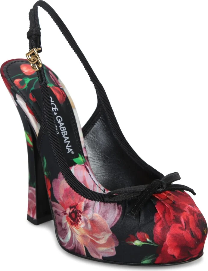 Multicolor Floral Slingback Shoe - Image 2