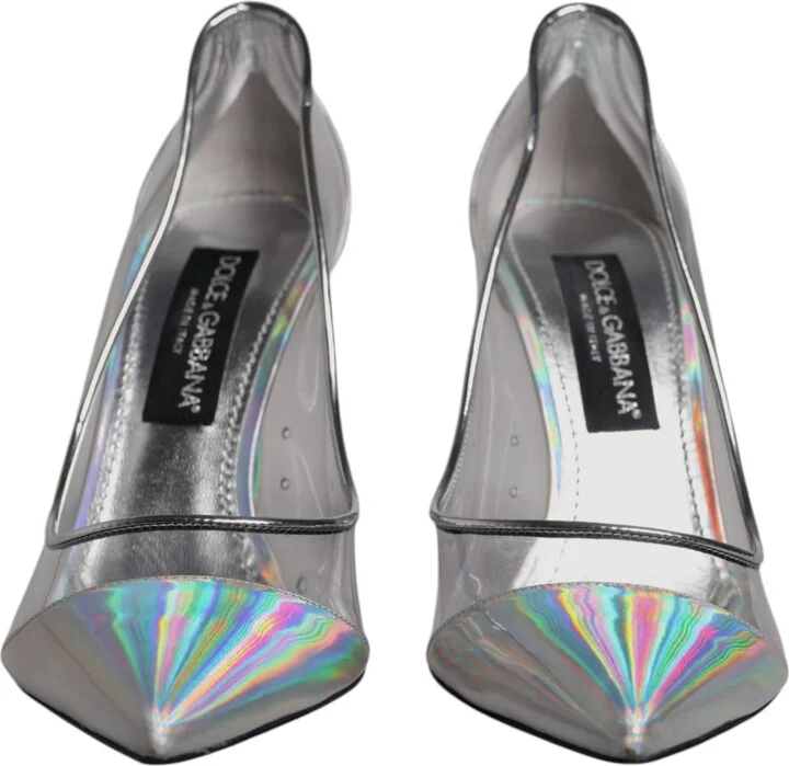 Multicolor Iridescent Pointed Toe Pumps Women's Shoes (Pre-Owned) - Image 2