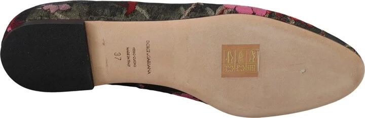 Multicolor Jacquard Sacred Heart Patch Slip On Women's Shoes - Image 6