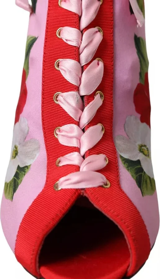 Multicolor Jersey Stretch Boots Open Toes Heels Women's Shoes (Pre-Owned) - Image 6