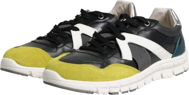 Multicolor Lace Up Low Top Men Sneakers Men's Shoes - Image 4
