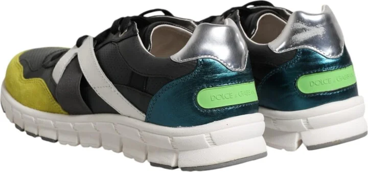 Multicolor Lace Up Low Top Men Sneakers Men's Shoes - Image 5