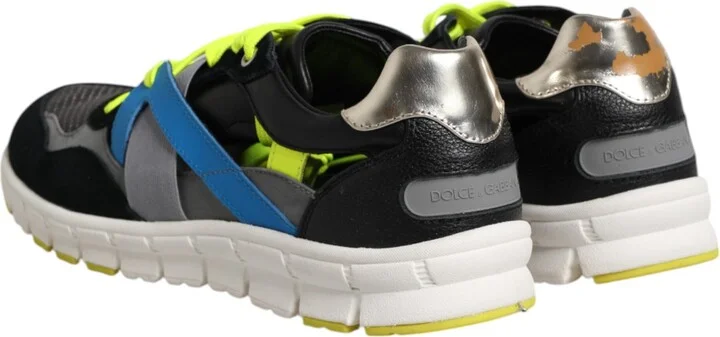Multicolor Lace Up Low Top Men Sneakers Men's Shoes (Pre-Owned) - Image 5