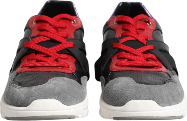 Multicolor Lace Up Low Top Men Sneakers Men's Shoes (Pre-Owned) - Image 2