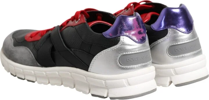 Multicolor Lace Up Low Top Men Sneakers Men's Shoes (Pre-Owned) - Image 5